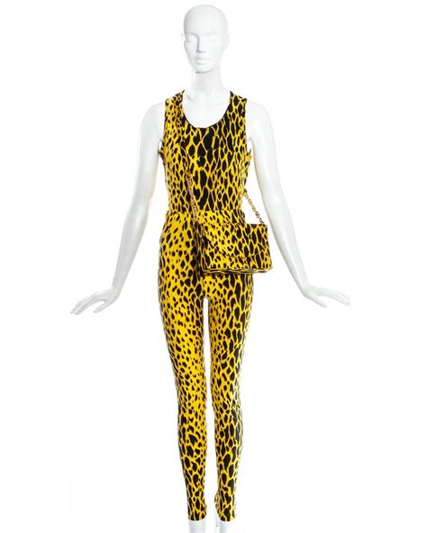 versace yellow leopard dress|Versace Leopard Dress .